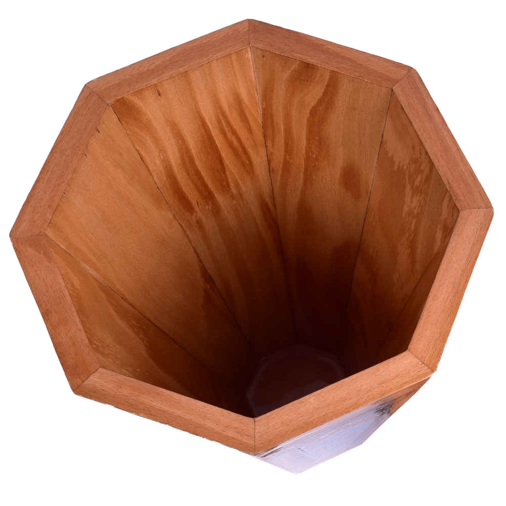 Persian Wooden Waste Basket – Khatamkari Shekar Pattern