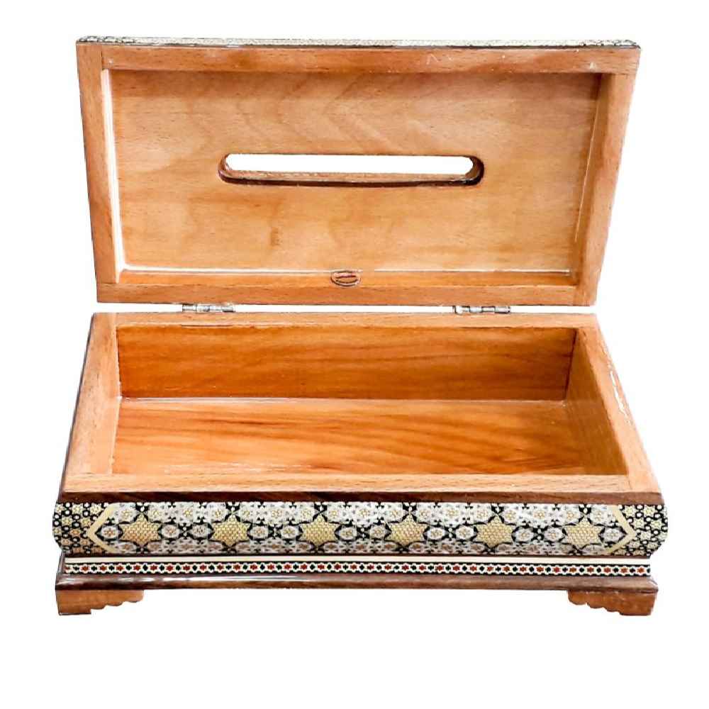 Persian Waste Basket & Tissue Box – Khatamkari Tarokh