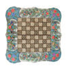 Handcrafted Persian Miniature Floral Wooden Marquetry Chess Board