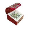 Handcrafted Bone Jewelry Box with Persian-Inspired Tazhib Pattern