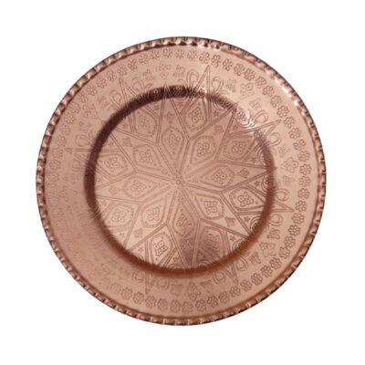 Persian Copper Dinnerware Plate - Model Atrin