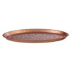 Traditional Badami Copper Serving Tray - Geometric Engraved Tray
