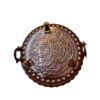 Persian Copper Serving Platter Hammered Footed 36 cm