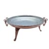 Persian Copper Serving Platter Hammered Gooshvareh