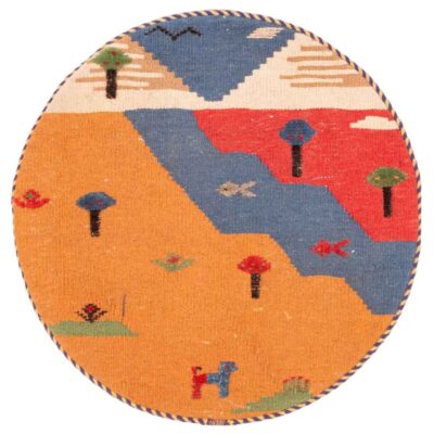 Persian Kilim Cushion Cover - Handwoven Dorna Model