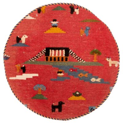 Persian Kilim Cushion Cover - Handwoven Ramoon Model