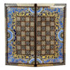 Handcrafted Persian Eslimi Floral Wooden Marquetry Chess Board