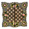 Handcrafted Persian Floral Wooden Marquetry Chess Board
