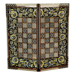 Persian Khatamkari Wood Chess Board Model Khataei