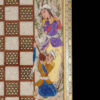 Handcrafted Persian Leyli Floral Wooden Marquetry Chess Board
