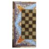 Handcrafted Persian Sadaf Floral Wooden Marquetry Chess Board