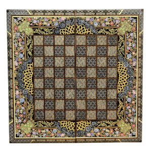 Persian Inlaid Wooden Marquetry Chess Board Model Soha