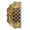 Handcrafted Persian Tasheir Floral Wooden Khatamkari Chess Board