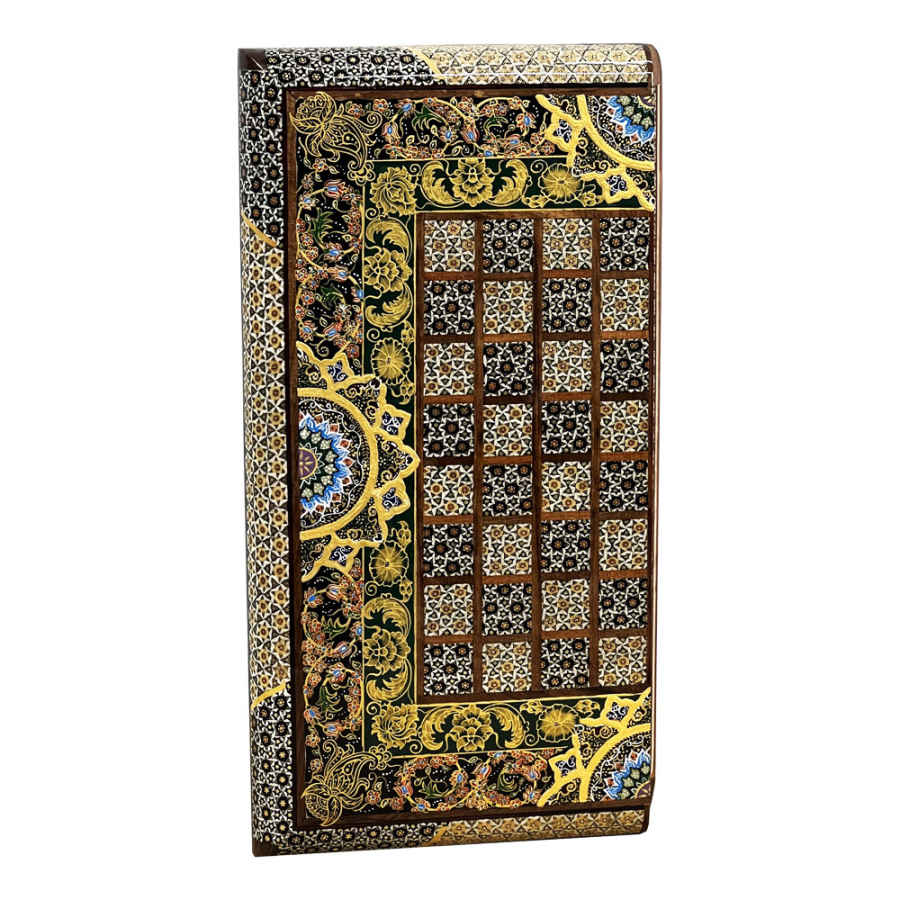 Persian Wooden Marquetry Chess Board Model Tina
