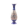 Decorative Copper Vase Hand-Painted with Persian Minakari Enamel, Featuring the Darya Geometric Design for Artistic Flair