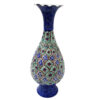 Decorative Copper Vase Hand-Painted with Persian Minakari Enamel, Featuring the Fasa Floral Design for a Traditional Home Accent