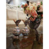 Decorative Copper Vase Hand-Painted with Persian Minakari Enamel, Featuring the Noghli Floral Design for a Rich Look