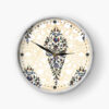 Persian-Inspired Analog Patterned Wall Clock - Abr