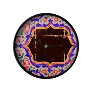 Persian-Inspired Analog Patterned Wall Clock – Atefeh