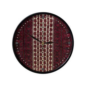 Persian-Inspired Analog Patterned Wall Clock – Baloch