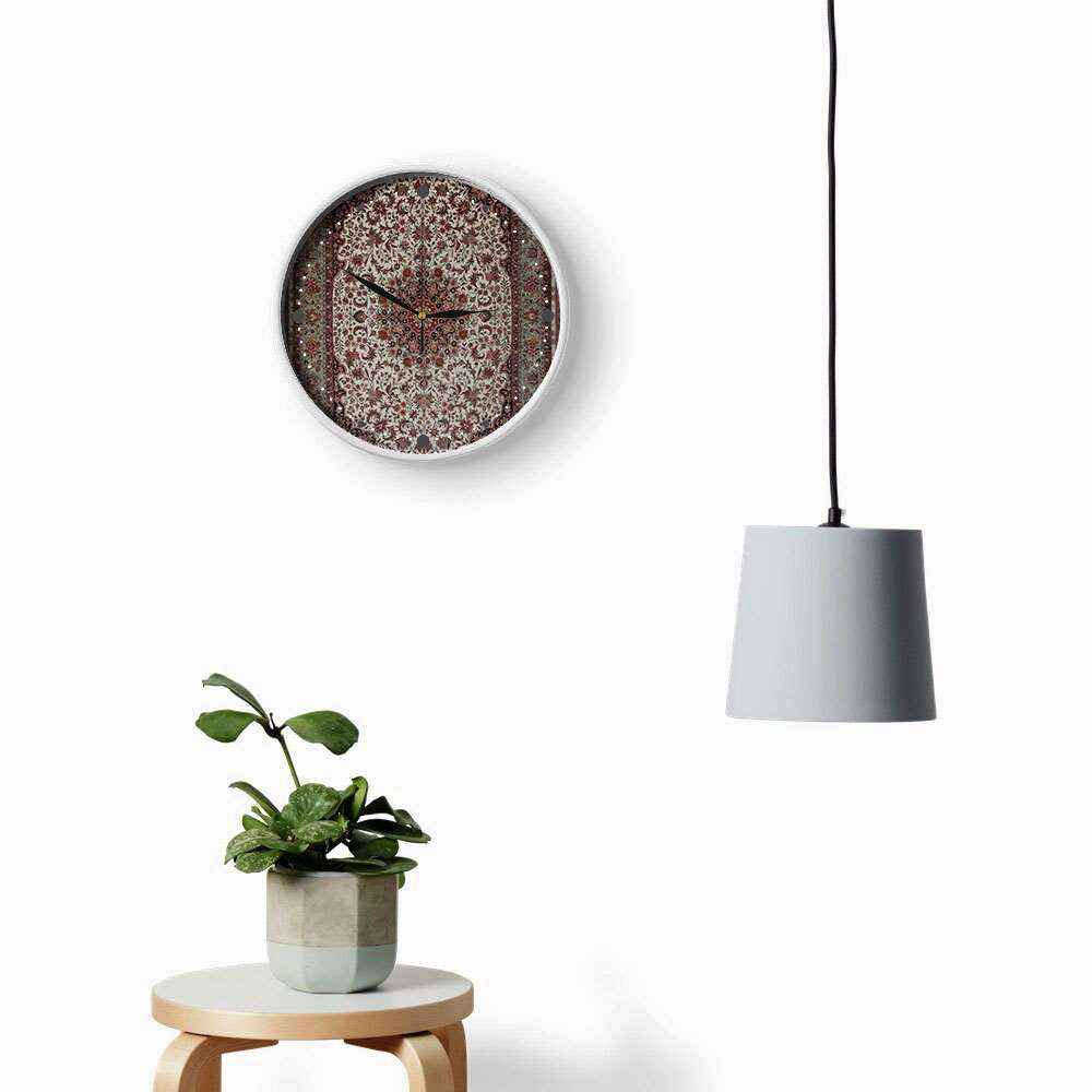 Persian-Inspired Analog Patterned Wall Clock – Bijar