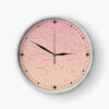 Persian-Inspired Analog Patterned Wall Clock - Calligraphy