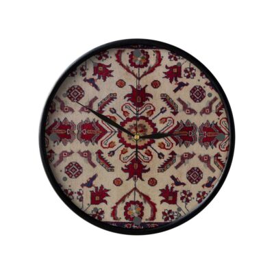 Artistic Persian Plastic Wall Clock with Floral Design – Decorative Accent for Living Rooms and Bedrooms, Model Dorsa