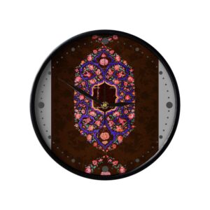 Persian-Inspired Analog Patterned Wall Clock – Khorma