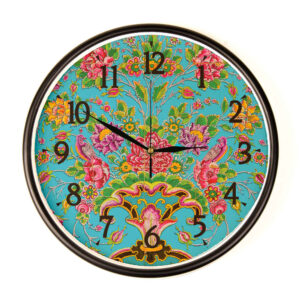 Persian-Inspired Analog Patterned Wall Clock – Lava