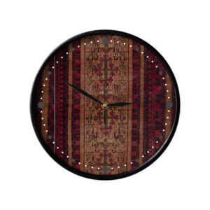 Persian-Inspired Analog Patterned Wall Clock – Morghi