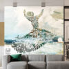 Persian Calligraphy Wallpaper Model Sama for Modern Interiors