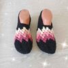 Crochet Slippers for Women Cotton Knitted Model Hashti