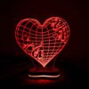 Persian 3D LED Night Light Love Quote Bi Hamegan