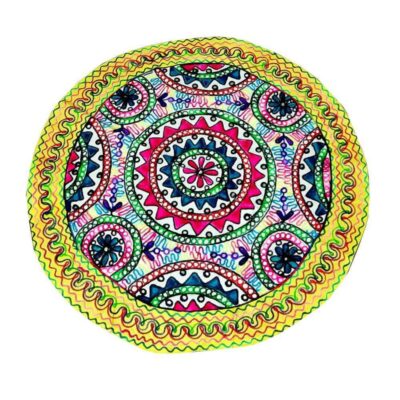 Hand Embroidered Round Tablecloth Model Khorshid
