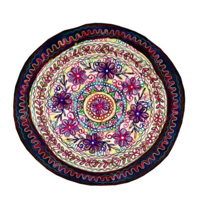 Hand Embroidered Round Tablecloth Model Kian