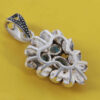 Persian Silver Pendant with Turquoise Gemstone Dena