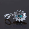 Persian Silver Pendant with Turquoise Gemstone Safa