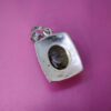 Persian Silver Pendant with Turquoise Gemstone Saman