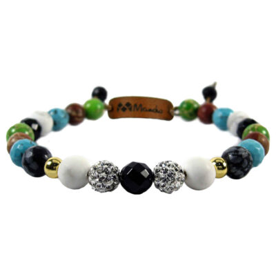 Unisex Rainbow Beaded Bracelet – Colorful Bohemian Jewelry