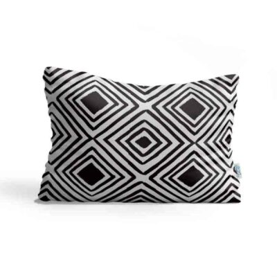 Restful Comfort Bed Pillow – Velvet Cover White Model Lozenge (2x)
