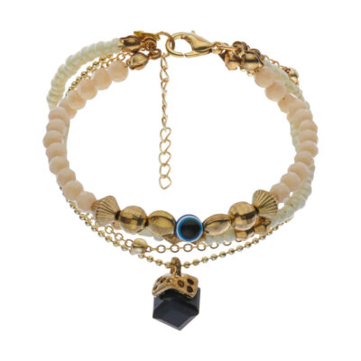 Women's Cheshm Nazar Beaded Bracelet – Traditional Persian Protective Jewelry