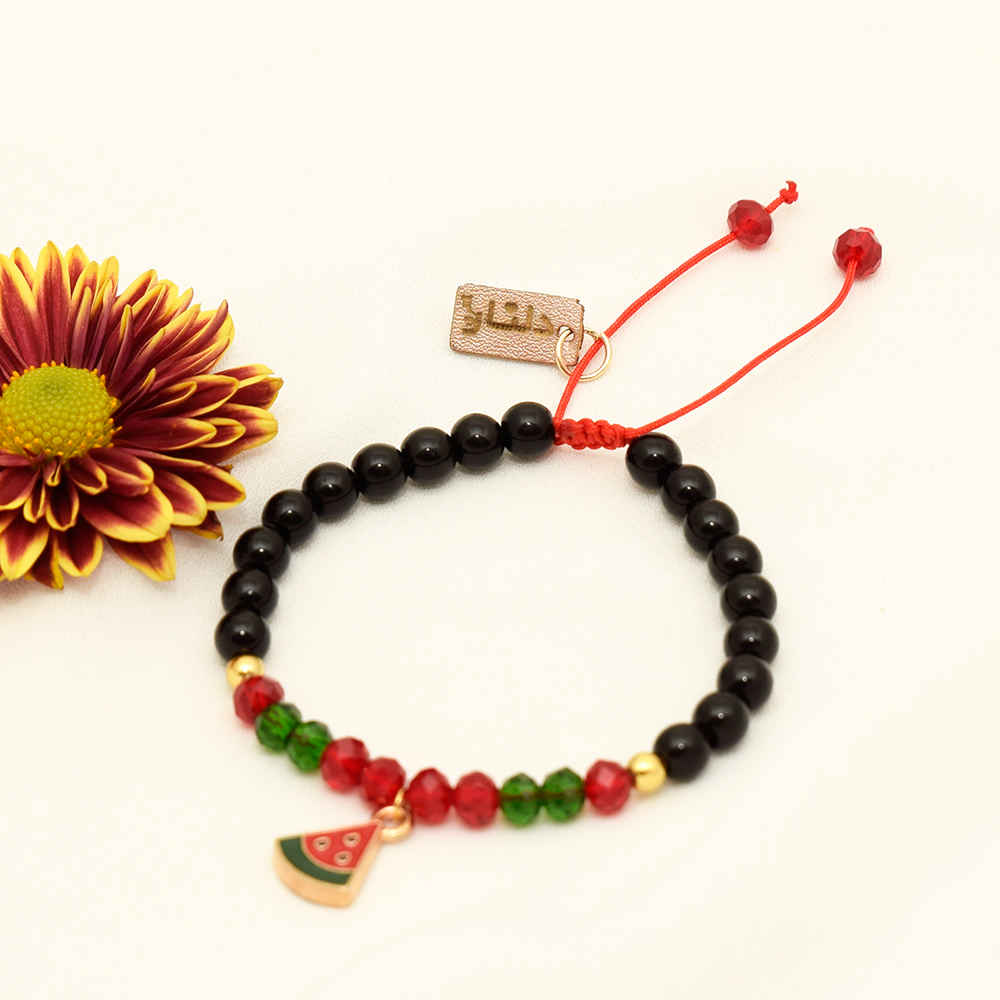 Beaded Bracelet for Women – Watermelon Design