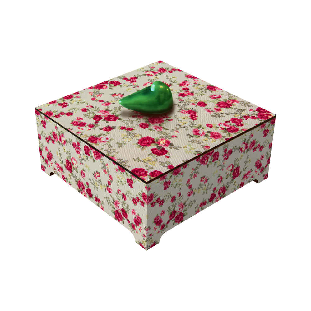 Bahar Handcrafted Wooden Candy Organizer Box