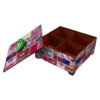 Borna Handcrafted Wooden Candy Organizer Box