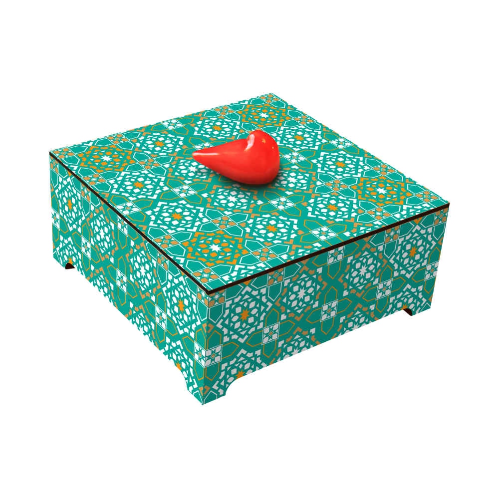 Laya Handcrafted Wooden Candy Organizer Box