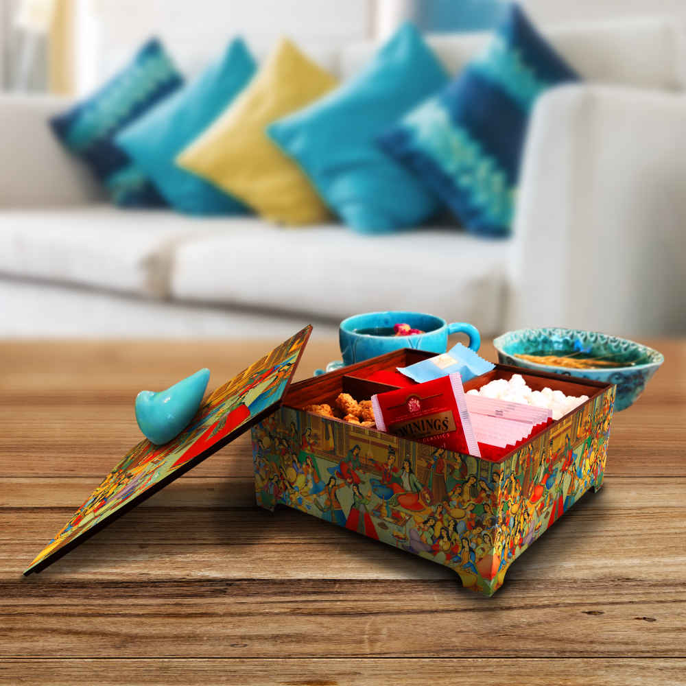 Miniature Style Wooden Candy Organizer Box – Handcrafted