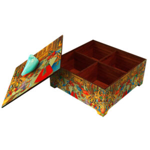 Miniature Style Wooden Candy Organizer Box – Handcrafted