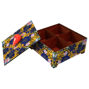 Raika Handcrafted Wooden Candy Organizer Box