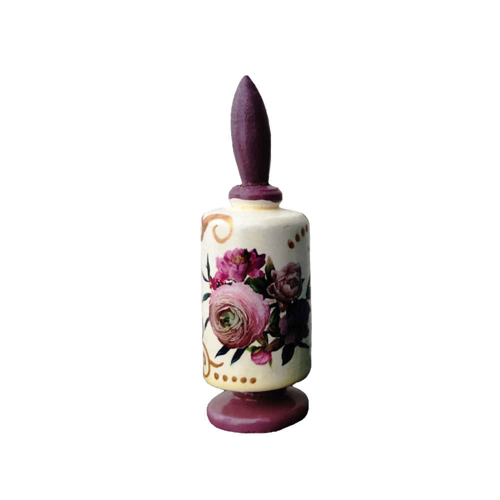 Persian Surma Dani Container for Keeping Kohl Made of Wood Diako (x2)