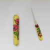 Persian Surma Dani Container for Keeping Kohl Made of Wood Rasta (x2)